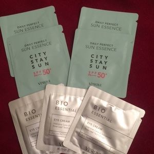 Sunscreen and Eye cream